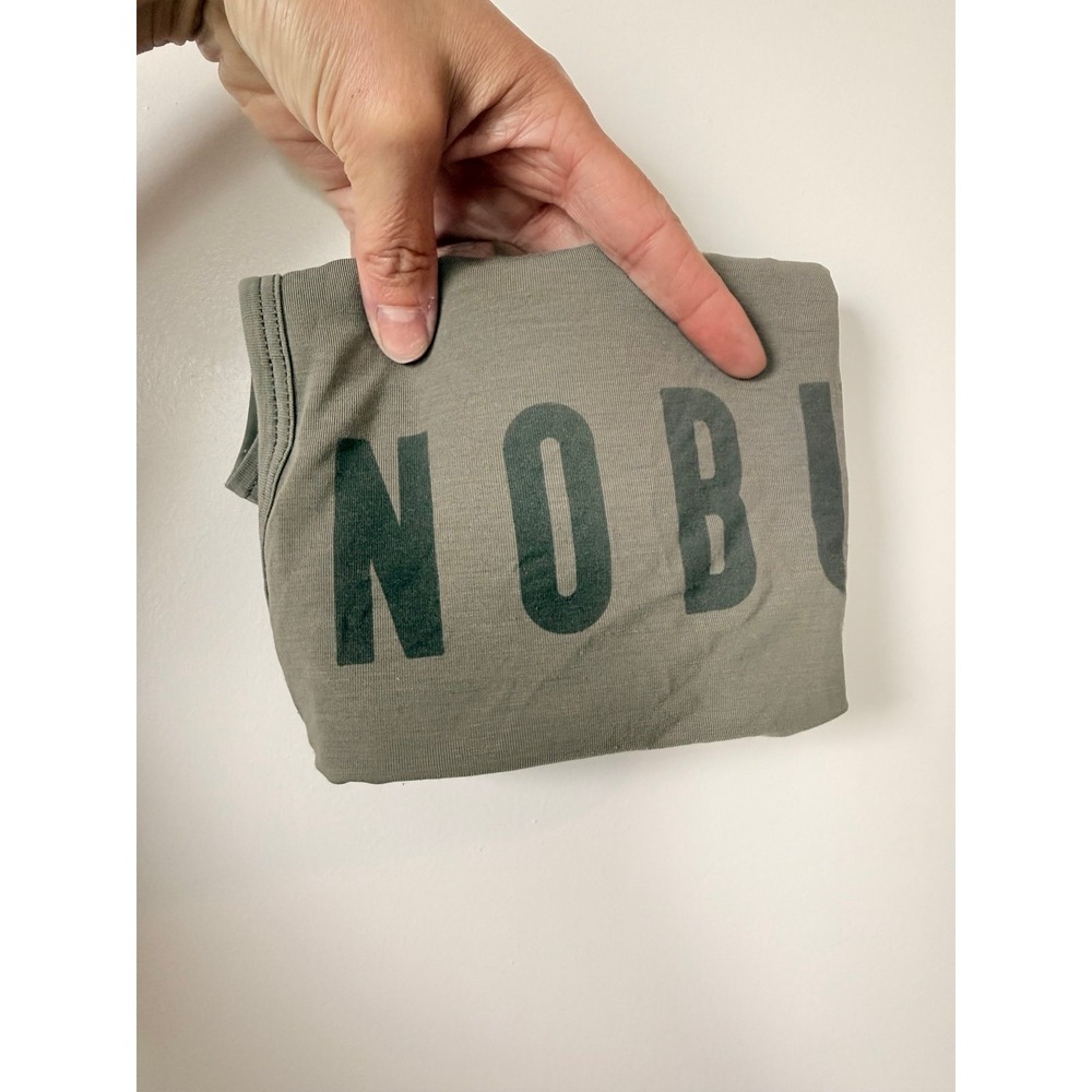 NOBULL muscle crop tank brown green women's small